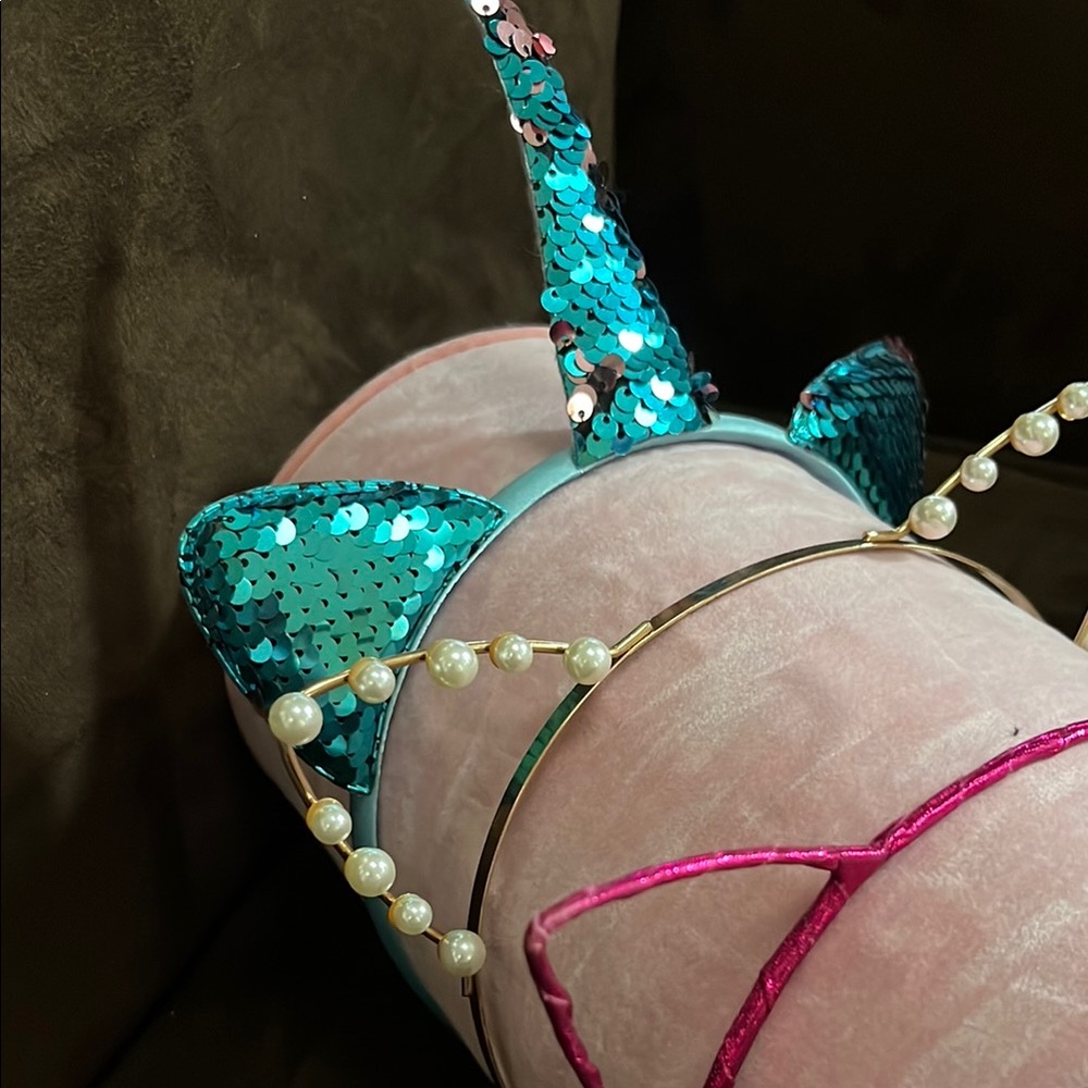 Colorful Cat Ear Headbands - Picture 3 of 4